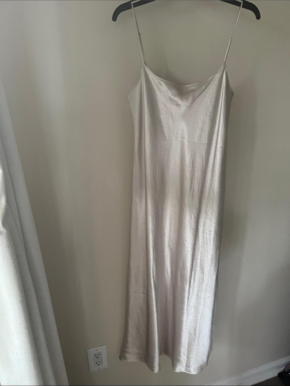 Vince Silky Slip Dress in Light Champagne